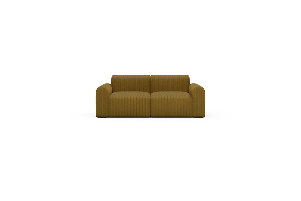 Rund Casual Modular Sofa - Configurations 1 - A2L - 194 x 97 cm - 2 Seater - 601 Corduroy Ochre