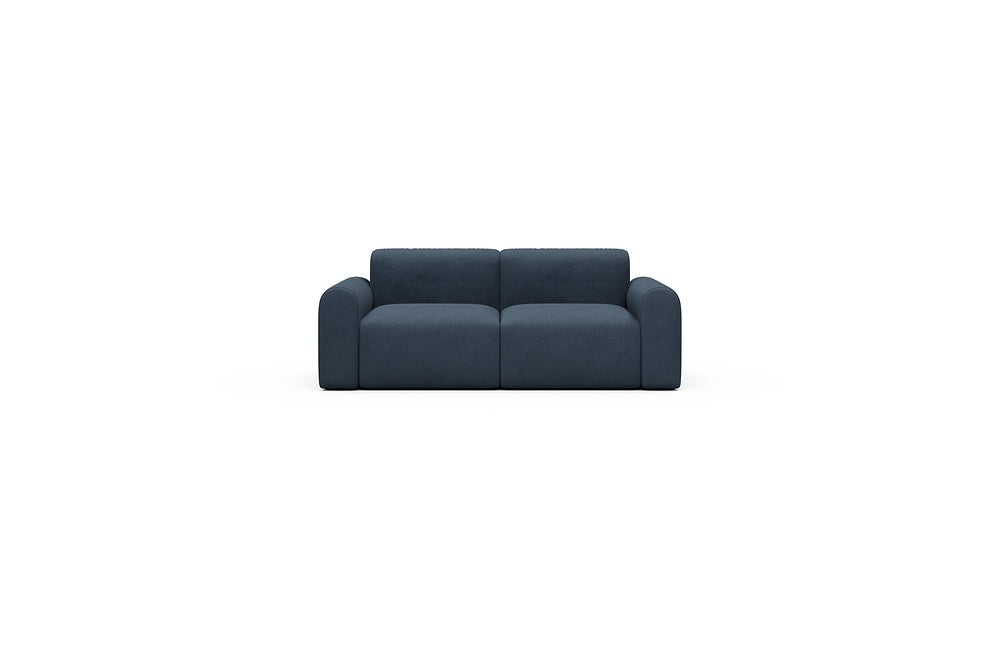 Rund Casual Modular Sofa - Configurations 1 - A2L - 194 x 97 cm - 2 Seater - 768 Cura Oxford Blue
