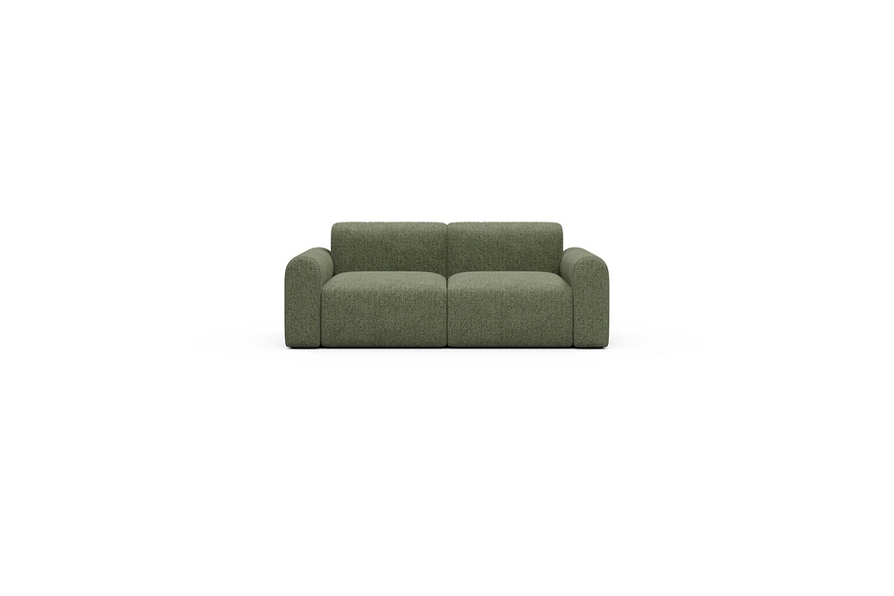 Rund Casual Modular Sofa - Configurations 1 - A2L - 194 x 97 cm - 2 Seater - 775 Carreno Vivid Green