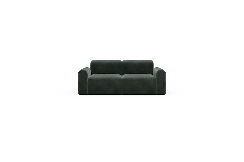 Rund Casual Modular Sofa - Configurations 1 - A2L - 194 x 97 cm - 2 Seater - 814 Smooth Laural Green