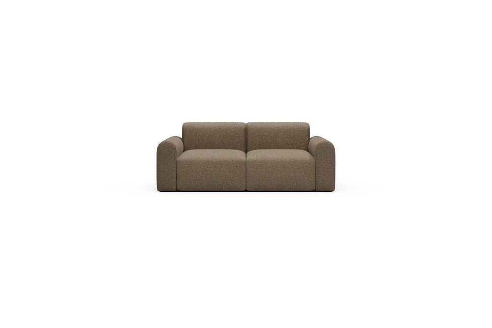 Rund Casual Modular Sofa - Configurations 1 - A2L - 194 x 97 cm - 2 Seater - 817 Aivi Khaki Brown