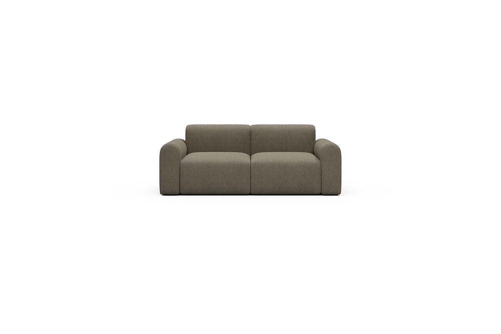 Rund Casual Modular Sofa - Configurations 1 - A2L - 194 x 97 cm - 2 Seater - 850 Mahoga Caramel Grey