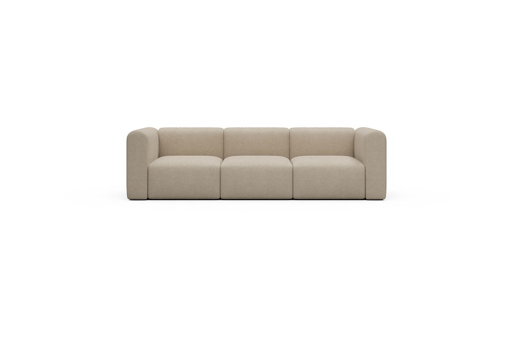 Rund Casual Modular Sofa - Configurations 1 - A3H - 266 x 97 cm - 3 Seater - 410 Esina Almond Beige