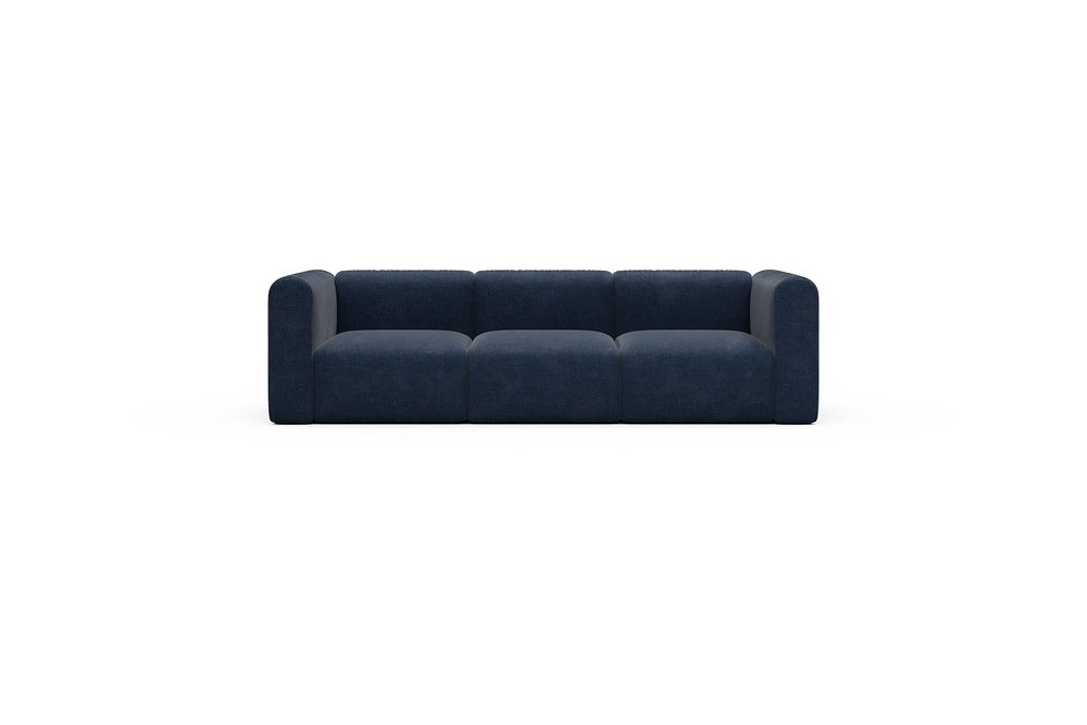 Rund Casual Modular Sofa - Configurations 1 - A3H - 266 x 97 cm - 3 Seater - 414 Esina Indigo Blue