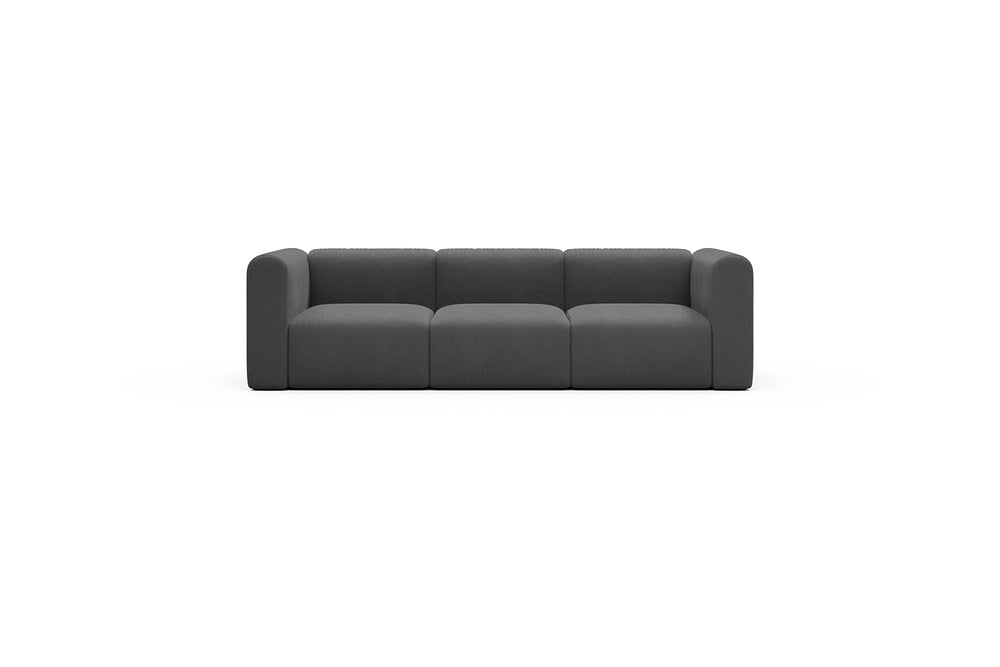 Rund Casual Modular Sofa - Configurations 1 - A3H - 266 x 97 cm - 3 Seater - 441 Satya Warm Zinc