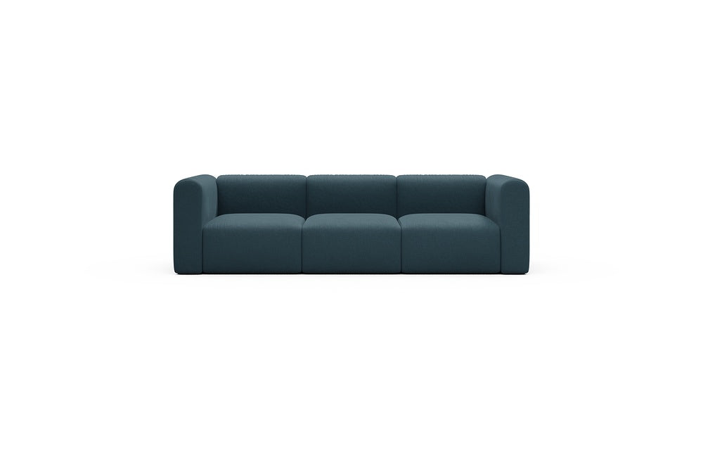 Rund Casual Modular Sofa - Configurations 1 - A3H - 266 x 97 cm - 3 Seater - 443 Satya Deep Blue