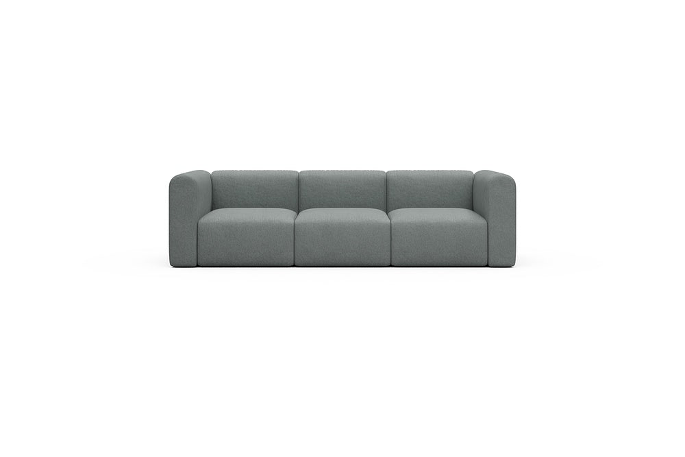 Rund Casual Modular Sofa - Configurations 1 - A3H - 266 x 97 cm - 3 Seater - 485 Denari Soft Grey
