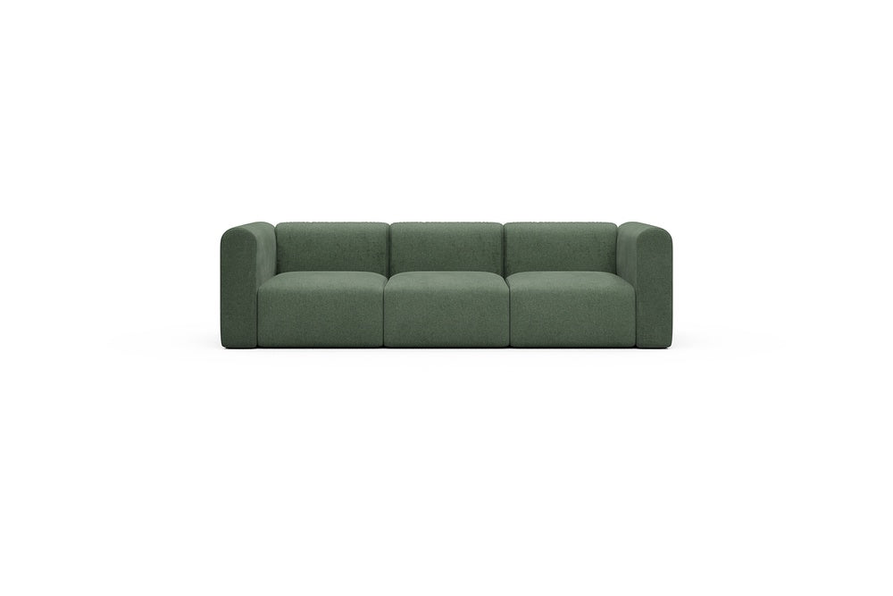 Rund Casual Modular Sofa - Configurations 1 - A3H - 266 x 97 cm - 3 Seater - 498 Casone Forest Green