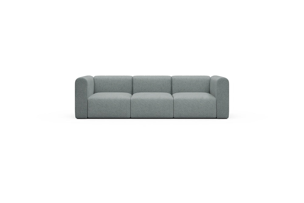 Rund Casual Modular Sofa - Configurations 1 - A3H - 266 x 97 cm - 3 Seater - 499 Casone Light mixed Green