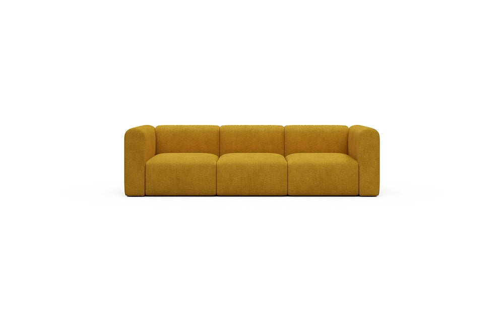 Rund Casual Modular Sofa - Configurations 1 - A3H - 266 x 97 cm - 3 Seater - 536 Bouclé Ochre