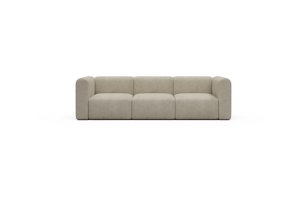 Rund Casual Modular Sofa - Configurations 1 - A3H - 266 x 97 cm - 3 Seater - 539 Bouclé Beige
