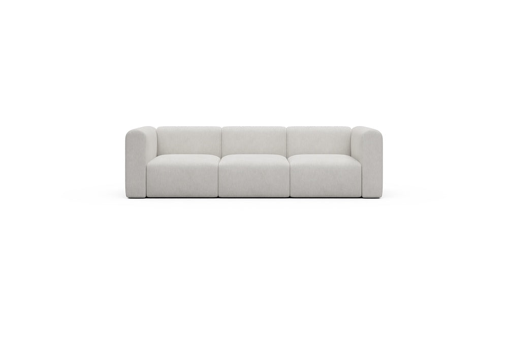 Rund Casual Modular Sofa - Configurations 1 - A3H - 266 x 97 cm - 3 Seater - 574 Vivus Dusty Off White