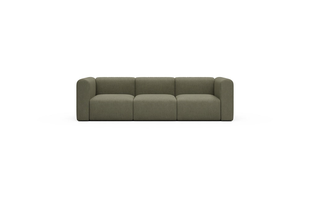 Rund Casual Modular Sofa - Configurations 1 - A3H - 266 x 97 cm - 3 Seater - 575 Vivus Dusty Olive