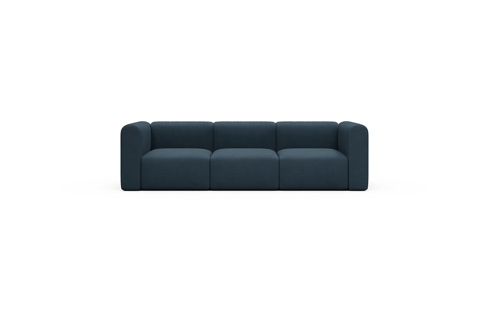 Rund Casual Modular Sofa - Configurations 1 - A3H - 266 x 97 cm - 3 Seater - 580 Argus Navy Blue