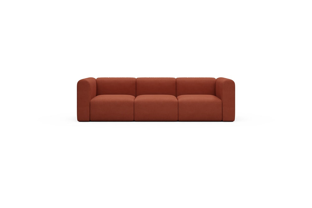 Rund Casual Modular Sofa - Configurations 1 - A3H - 266 x 97 cm - 3 Seater - 581 Argus Rust