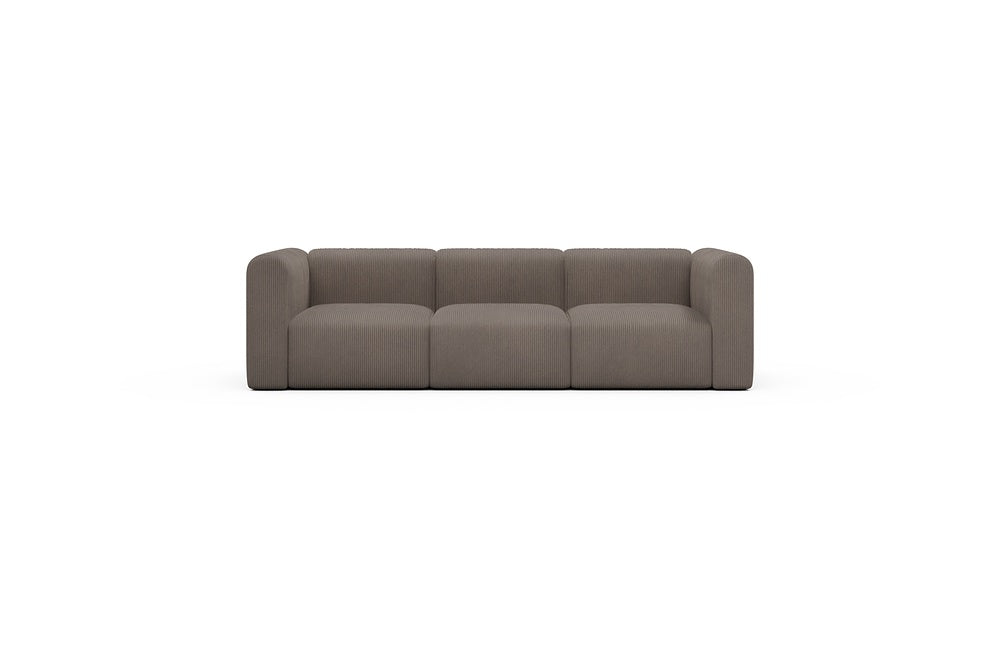 Rund Casual Modular Sofa - Configurations 1 - A3H - 266 x 97 cm - 3 Seater - 596 Corduroy Mocha