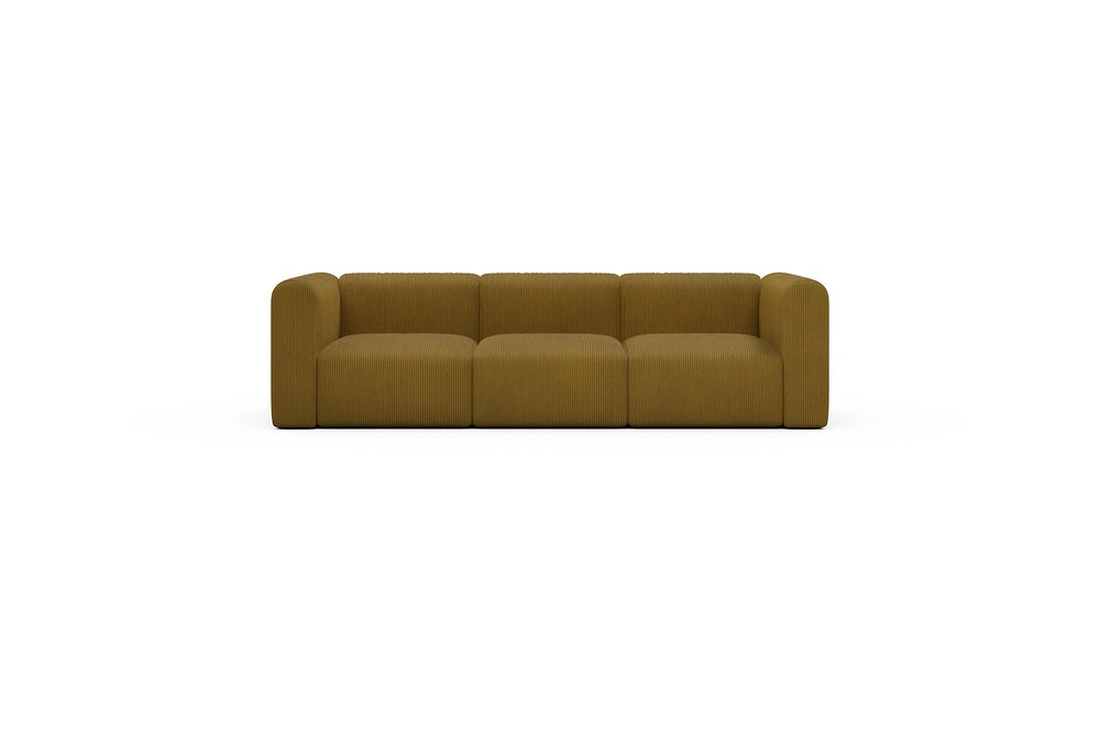 Rund Casual Modular Sofa - Configurations 1 - A3H - 266 x 97 cm - 3 Seater - 601 Corduroy Ochre