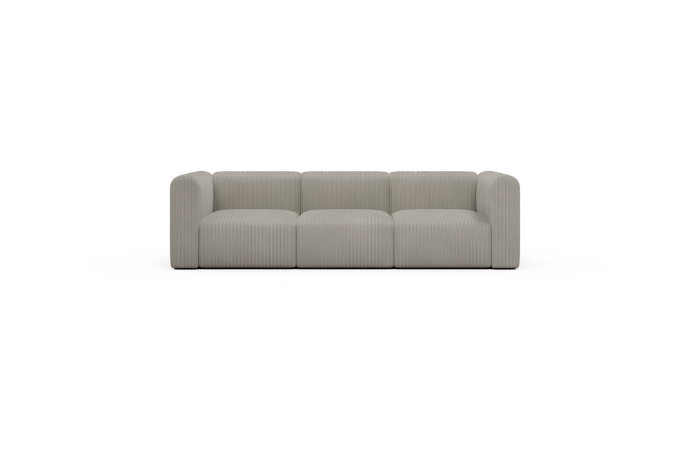 Rund Casual Modular Sofa - Configurations 1 - A3H - 266 x 97 cm - 3 Seater - 603 Corduroy Beige