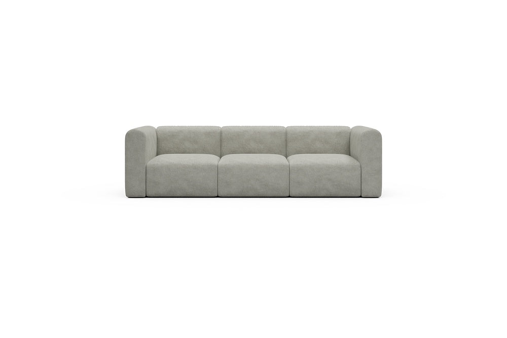 Rund Casual Modular Sofa - Configurations 1 - A3H - 266 x 97 cm - 3 Seater - 773 Carreno Moon Stone White