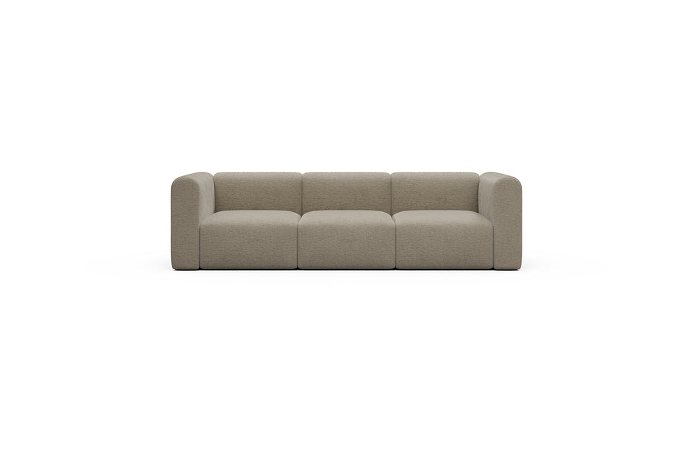 Rund Casual Modular Sofa - Configurations 1 - A3H - 266 x 97 cm - 3 Seater - 810 Smooth Smooth Beige