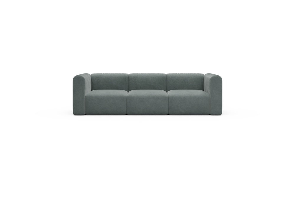 Rund Casual Modular Sofa - Configurations 1 - A3H - 266 x 97 cm - 3 Seater - 812 Smooth Smooth Silver Grey