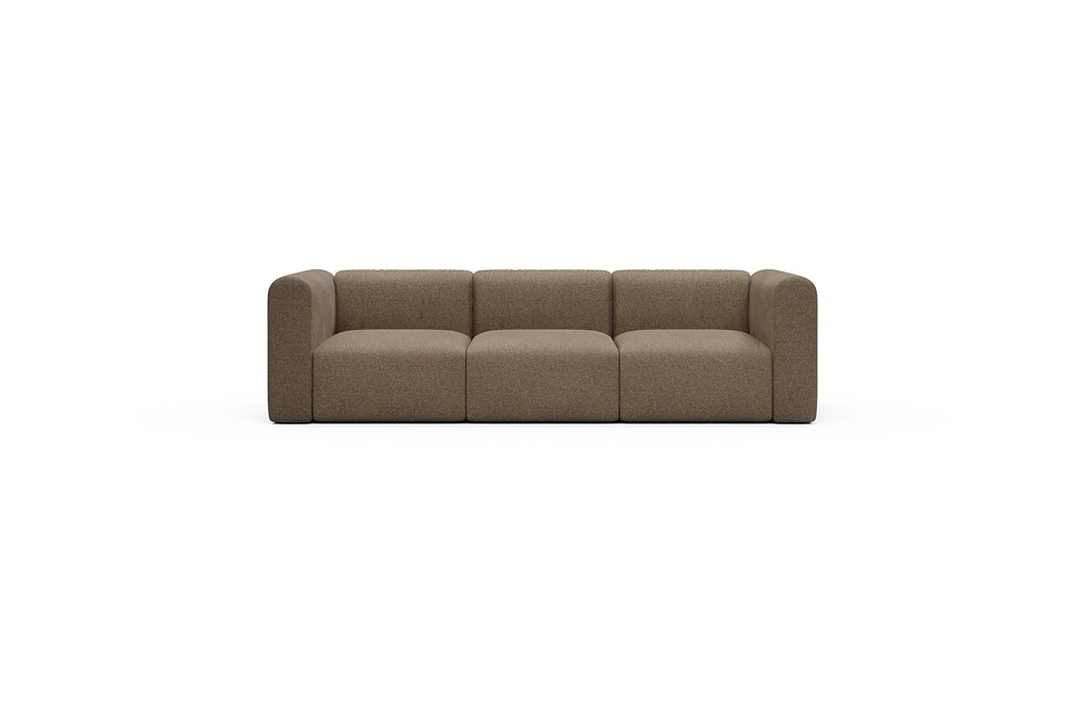 Rund Casual Modular Sofa - Configurations 1 - A3H - 266 x 97 cm - 3 Seater - 817 Aivi Khaki Brown