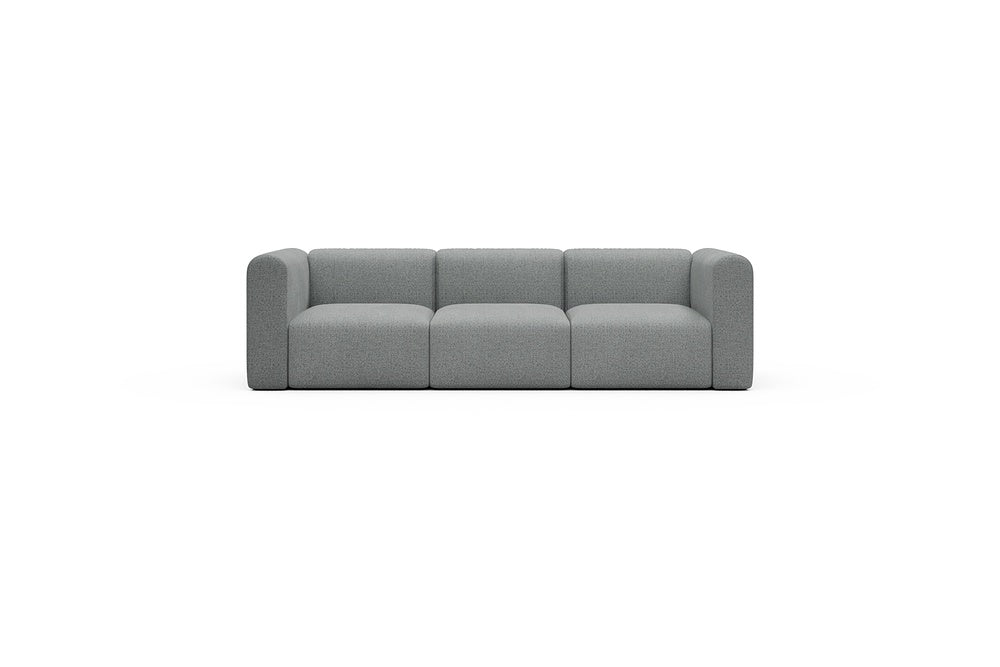 Rund Casual Modular Sofa - Configurations 1 - A3H - 266 x 97 cm - 3 Seater - 819 Aivi Gravel Grey