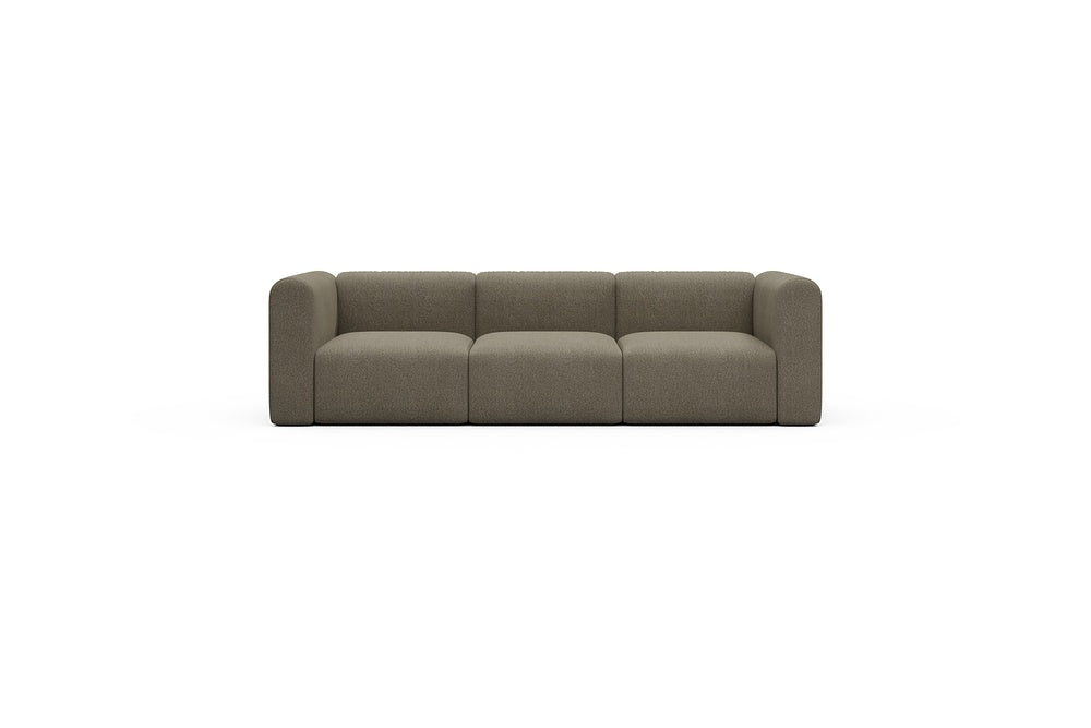 Rund Casual Modular Sofa - Configurations 1 - A3H - 266 x 97 cm - 3 Seater - 850 Mahoga Caramel Grey