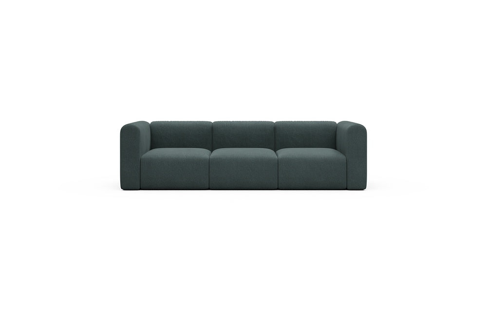 Rund Casual Modular Sofa - Configurations 1 - A3H - 266 x 97 cm - 3 Seater - 851 Mahoga Dark Blue