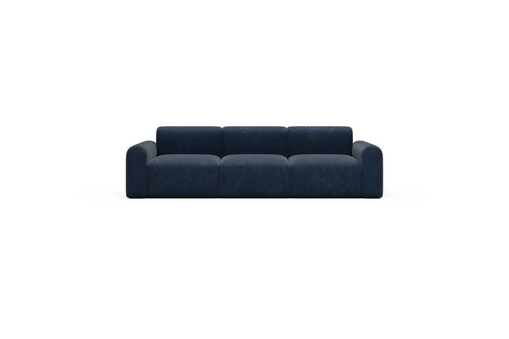 Rund Casual Modular Sofa - Configurations 1 - A3L - 266 x 97 cm - 3 Seater - 414 Esina Indigo Blue