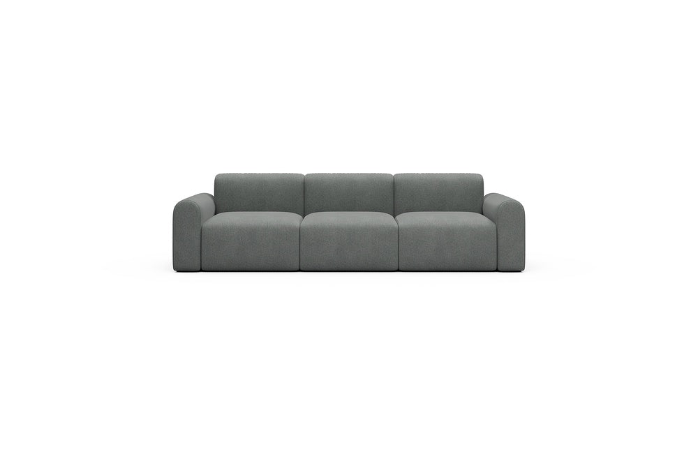 Rund Casual Modular Sofa - Configurations 1 - A3L - 266 x 97 cm - 3 Seater - 440 Satya Steel Grey