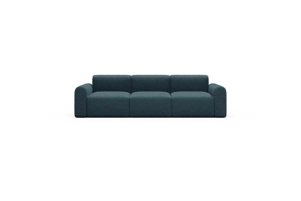 Rund Casual Modular Sofa - Configurations 1 - A3L - 266 x 97 cm - 3 Seater - 443 Satya Deep Blue