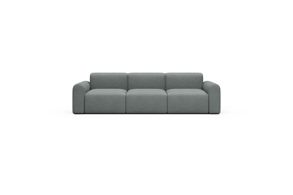 Rund Casual Modular Sofa - Configurations 1 - A3L - 266 x 97 cm - 3 Seater - 485 Denari Soft Grey