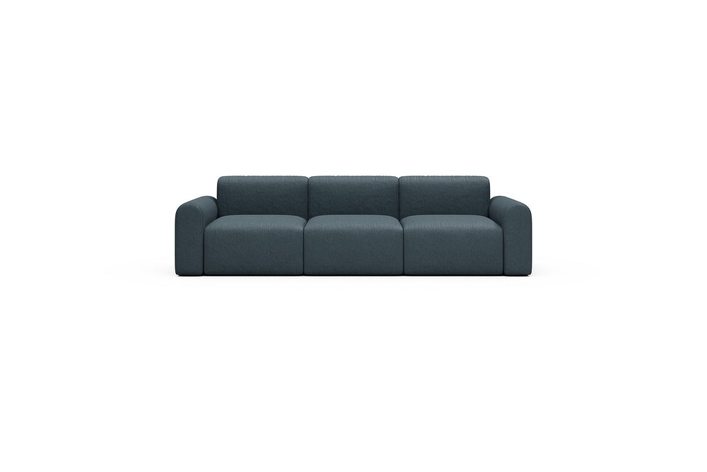 Rund Casual Modular Sofa - Configurations 1 - A3L - 266 x 97 cm - 3 Seater - 489 Denari Royal Blue