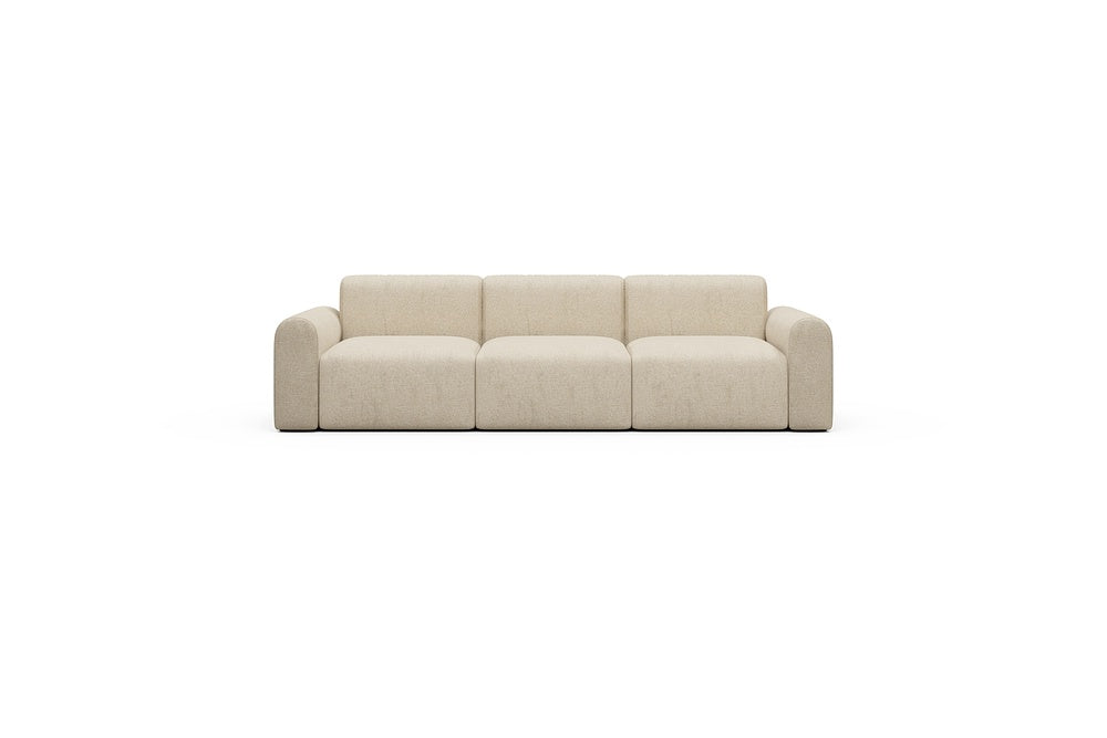Rund Casual Modular Sofa - Configurations 1 - A3L - 266 x 97 cm - 3 Seater - 496 Casone Natural Beigie