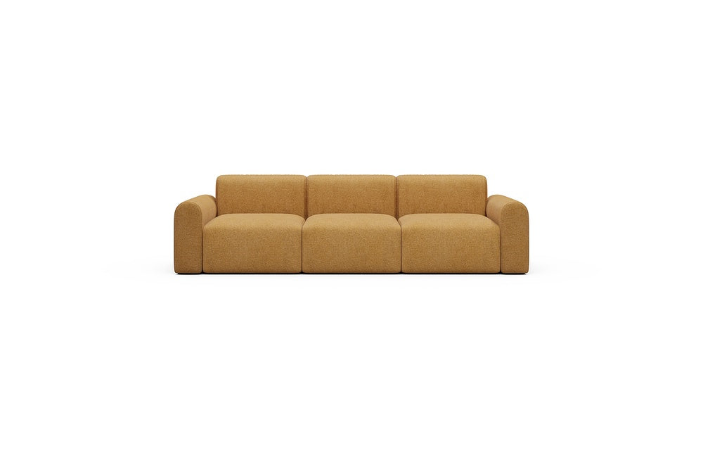 Rund Casual Modular Sofa - Configurations 1 - A3L - 266 x 97 cm - 3 Seater - 497 Casone Warm Yellow