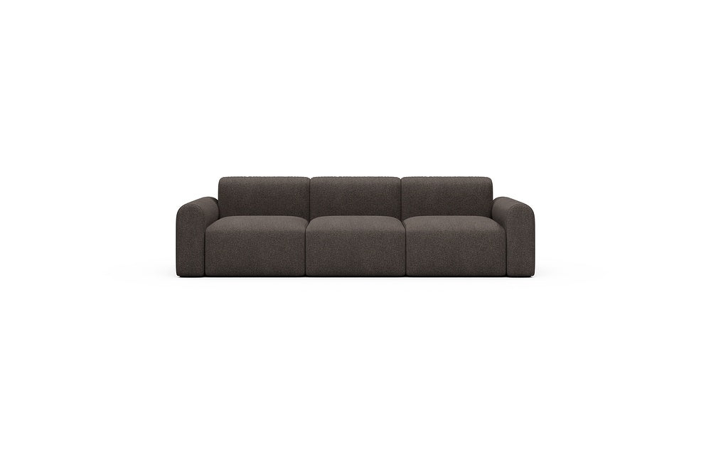 Rund Casual Modular Sofa - Configurations 1 - A3L - 266 x 97 cm - 3 Seater - 530 Bouclé Taupe