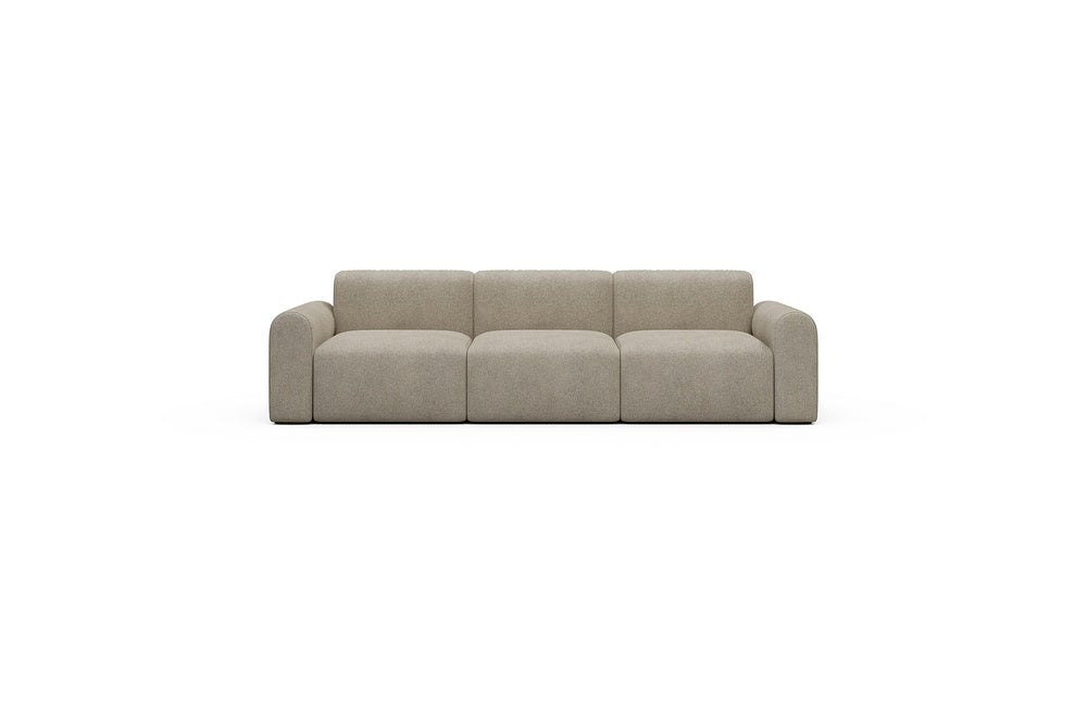 Rund Casual Modular Sofa - Configurations 1 - A3L - 266 x 97 cm - 3 Seater - 539 Bouclé Beige