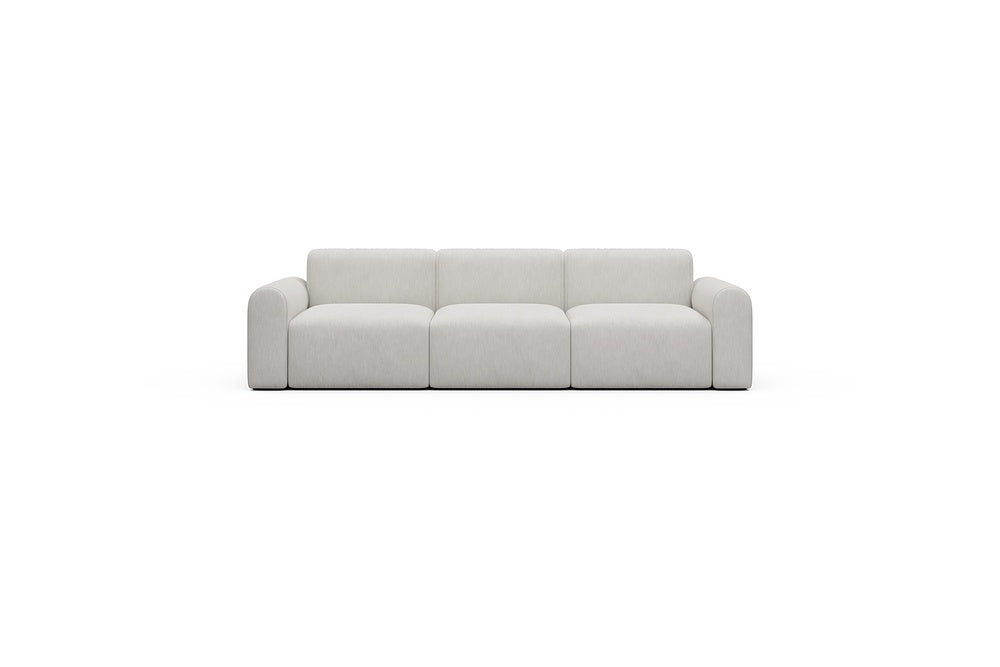 Rund Casual Modular Sofa - Configurations 1 - A3L - 266 x 97 cm - 3 Seater - 574 Vivus Dusty Off White
