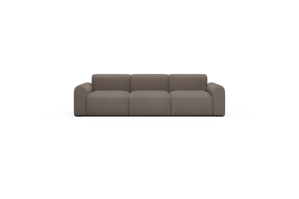 Rund Casual Modular Sofa - Configurations 1 - A3L - 266 x 97 cm - 3 Seater - 596 Corduroy Mocha