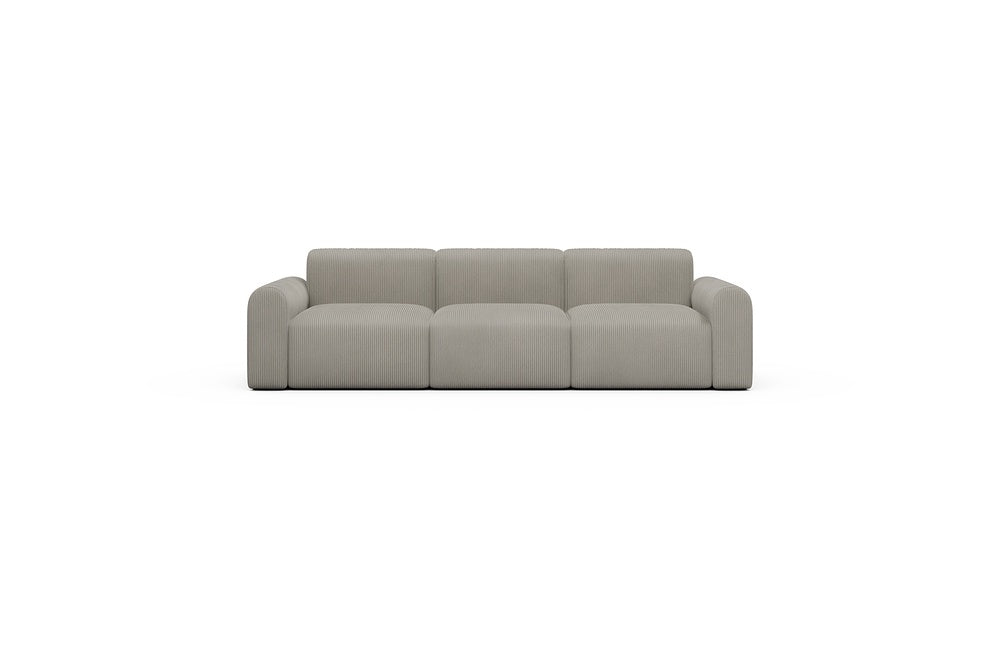Rund Casual Modular Sofa - Configurations 1 - A3L - 266 x 97 cm - 3 Seater - 603 Corduroy Beige