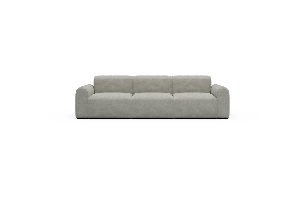 Rund Casual Modular Sofa - Configurations 1 - A3L - 266 x 97 cm - 3 Seater - 773 Carreno Moon Stone White