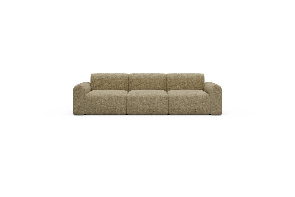 Rund Casual Modular Sofa - Configurations 1 - A3L - 266 x 97 cm - 3 Seater - 774 Carreno Sicilian Yellow