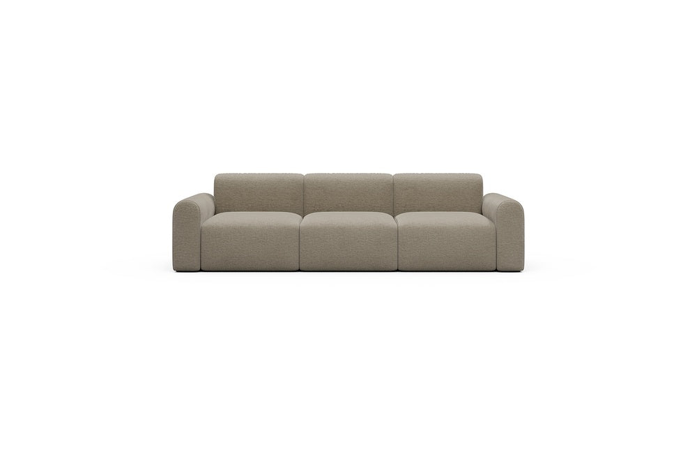 Rund Casual Modular Sofa - Configurations 1 - A3L - 266 x 97 cm - 3 Seater - 810 Smooth Smooth Beige
