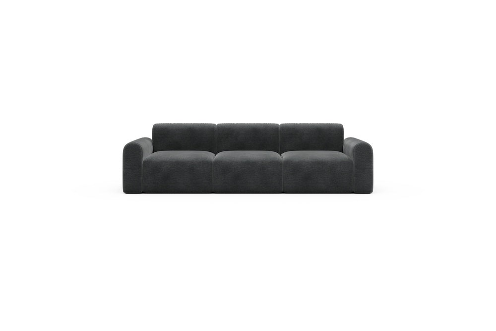 Rund Casual Modular Sofa - Configurations 1 - A3L - 266 x 97 cm - 3 Seater - 811 Smooth Deep Warm Grey