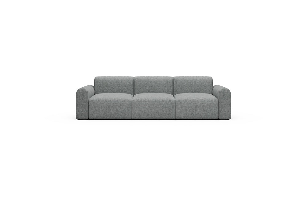Rund Casual Modular Sofa - Configurations 1 - A3L - 266 x 97 cm - 3 Seater - 819 Aivi Gravel Grey