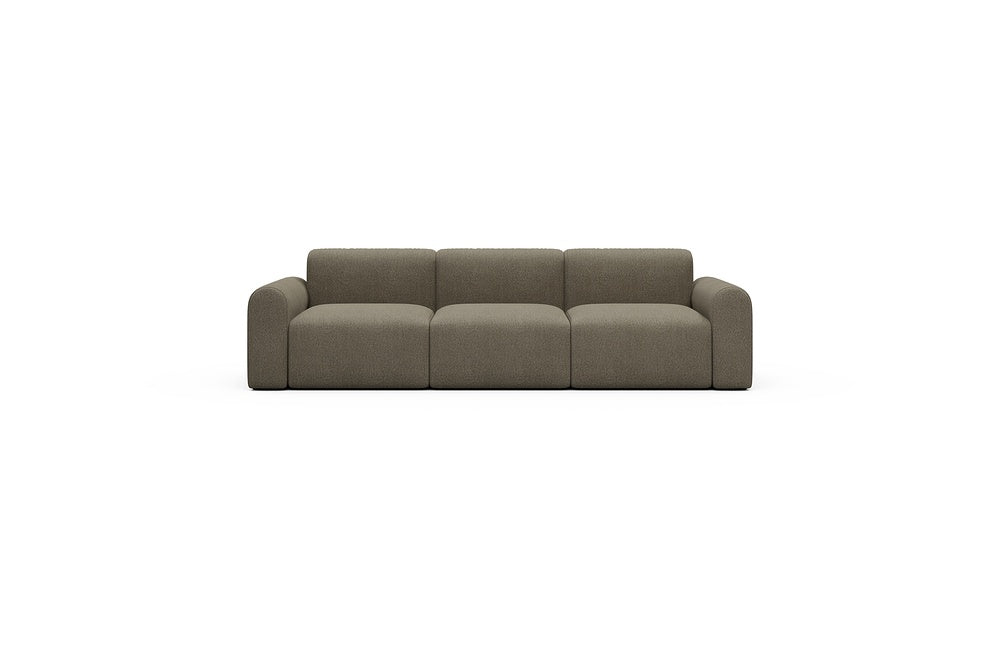 Rund Casual Modular Sofa - Configurations 1 - A3L - 266 x 97 cm - 3 Seater - 850 Mahoga Caramel Grey