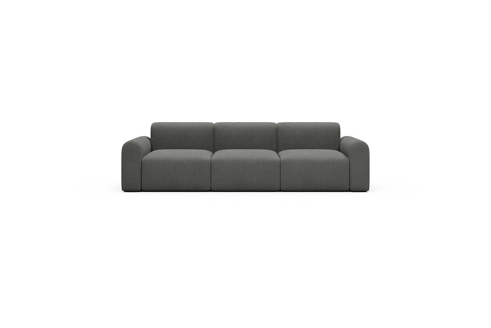 Rund Casual Modular Sofa - Configurations 1 - A3L - 266 x 97 cm - 3 Seater - 852 Mahoga Seal Grey