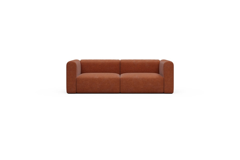 Rund Casual Modular Sofa - Configurations 1 - B2H - 240 x 97 cm - 2,5 Seater - 412 Esina Rust Orange
