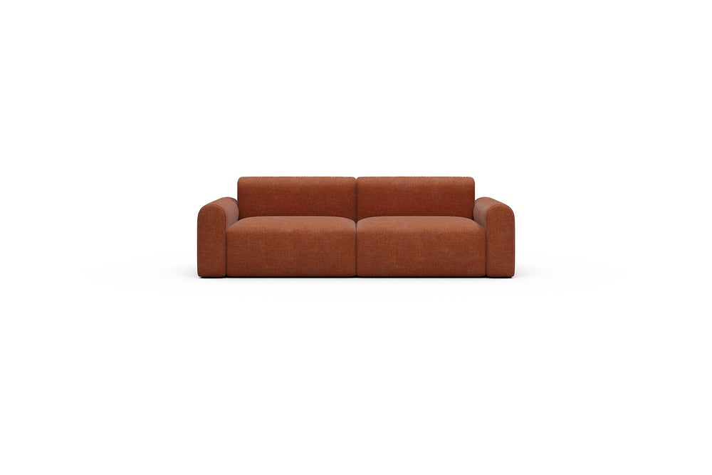 Rund Casual Modular Sofa - Configurations 1 - B2L - 240 x 97 cm - 2,5 Seater - 412 Esina Rust Orange